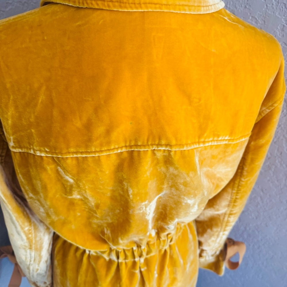 Cinq à Sept Mathieu Velvet Utility Jacket in Sunflower, Size‎ Medium, EXCELLENT - Picture 7 of 17